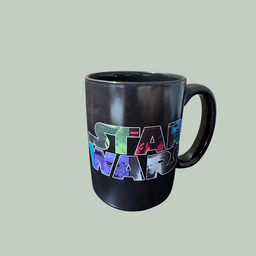 Zak Designs Star Wars Black Ceramic Mug May The Force Be With You Logo 15294-2